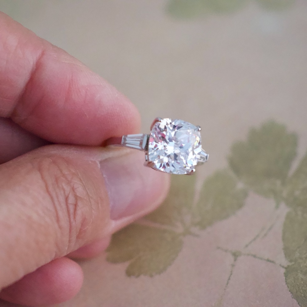 925 SS & Cubic Zirconia Size 7 - Picture 10 of 12